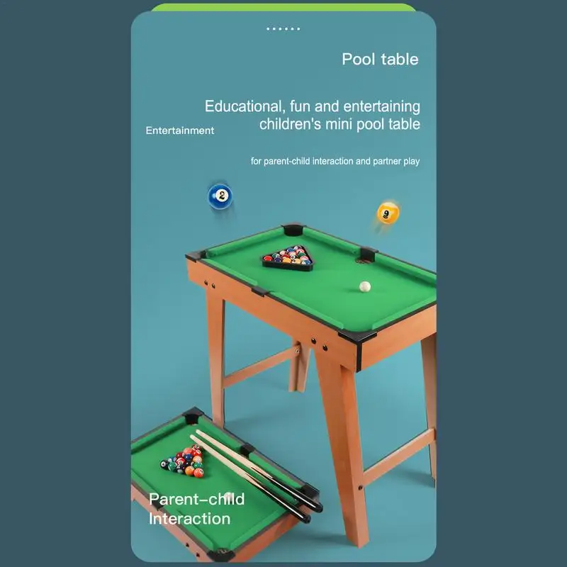 Billiards Game Table Mini Adjustable Billiards Table Educational Study Table For Entertainment Family Pool Table For Relaxing