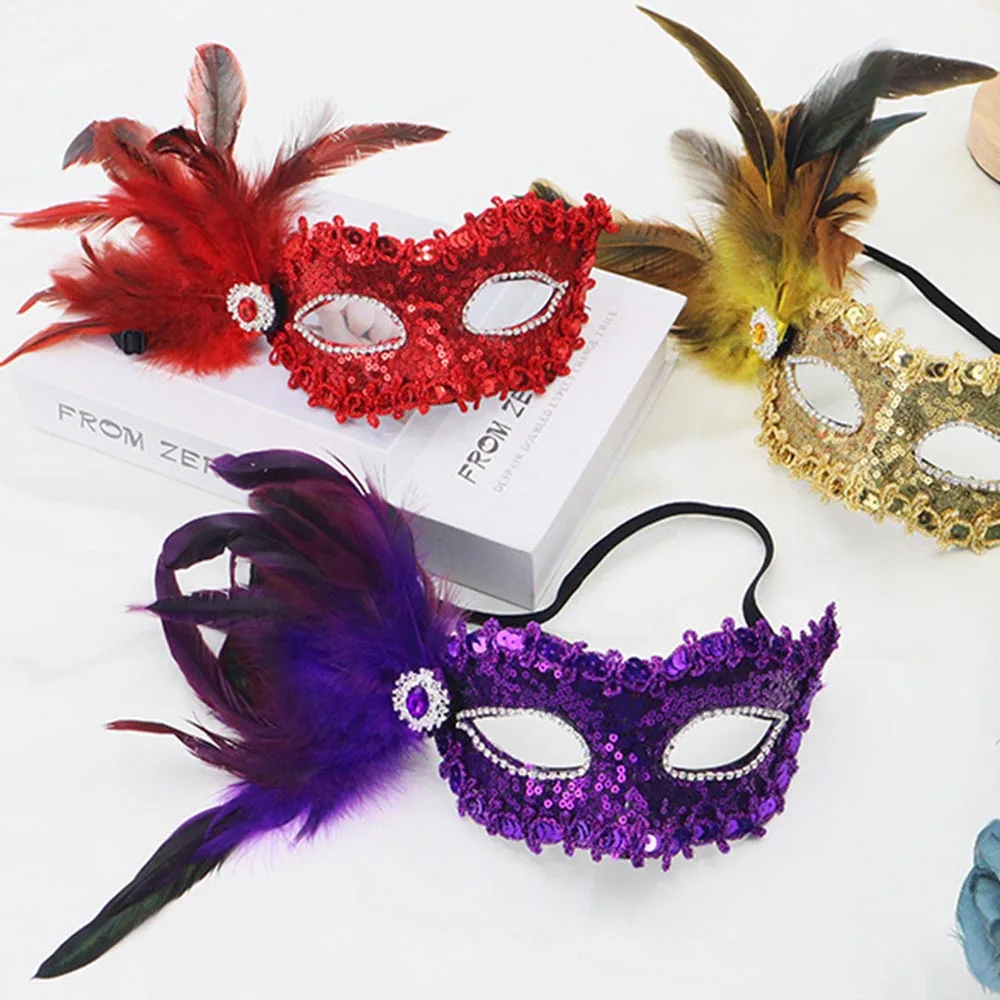 Verenmasker Kleurrijk Halloween-masker Maskerademasker Afneembaar voor cosplayfeesten Maskerade