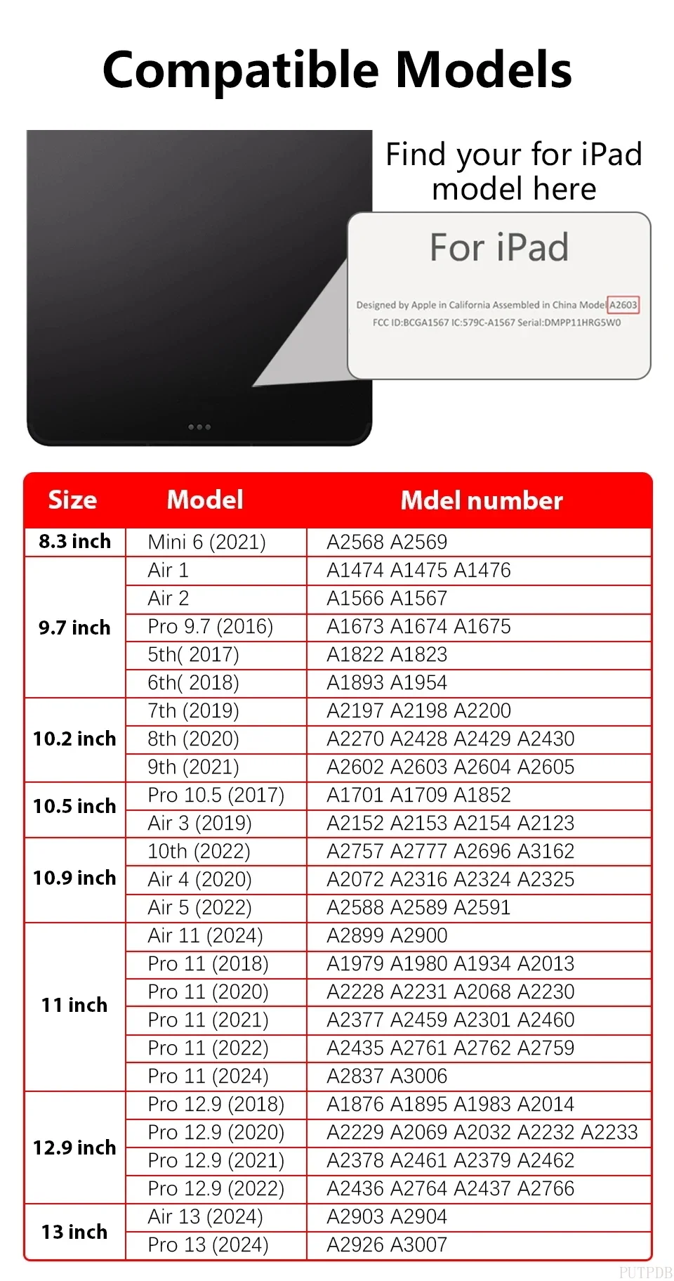 Hollow out Case for iPad Air 4 5 6 7 Pro 2024 11