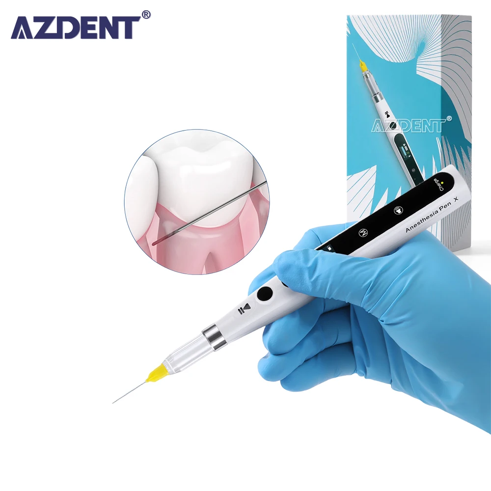 AZDENT Dental Oral Anesthesia Portable Painless Local Anesthesia Device with LCD Display Chargeable for Dentist