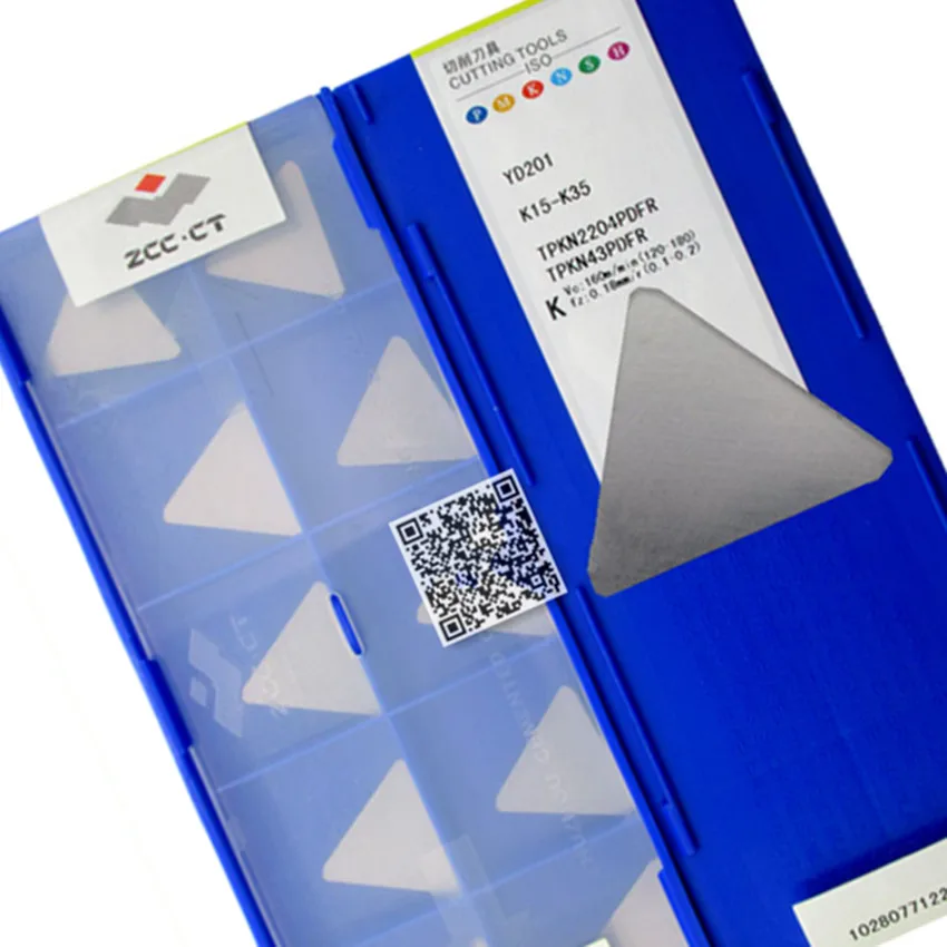 TPKN2204PDFR YD201/TPKN2204PDFR YD101/TPKN2204PDFR YBG102 TPKN2204PDFR TPKN2204 ZCC.CT insertos de carburo CNC 10 unids/lote/caja