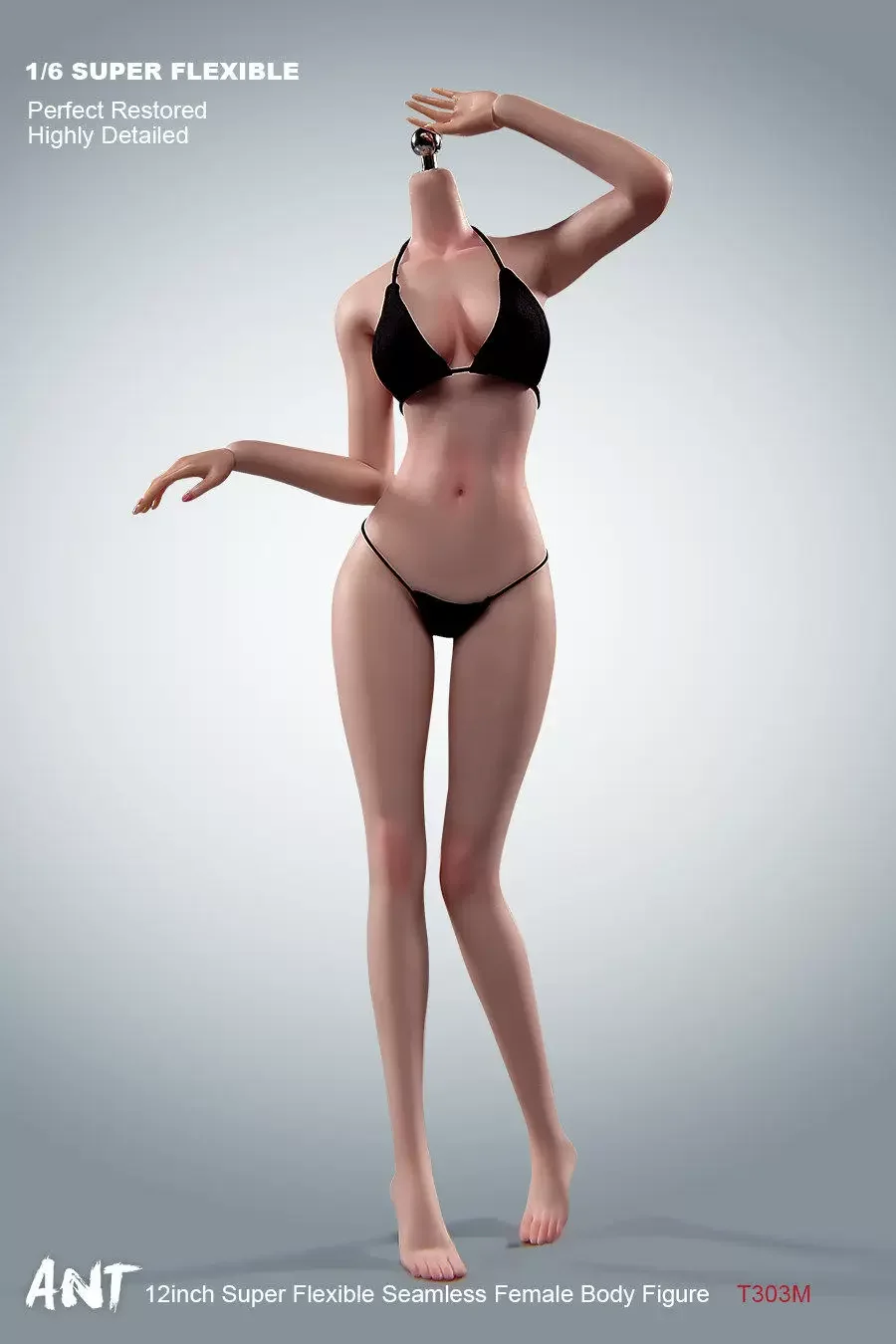 In Voorraad 1/6 Schaal Super Flexibele Vrouwelijke Naadloze Lichaam T302/303/305/306/AB001/T307 voor 12 ''Soldaat Action Figure Poppen Decor