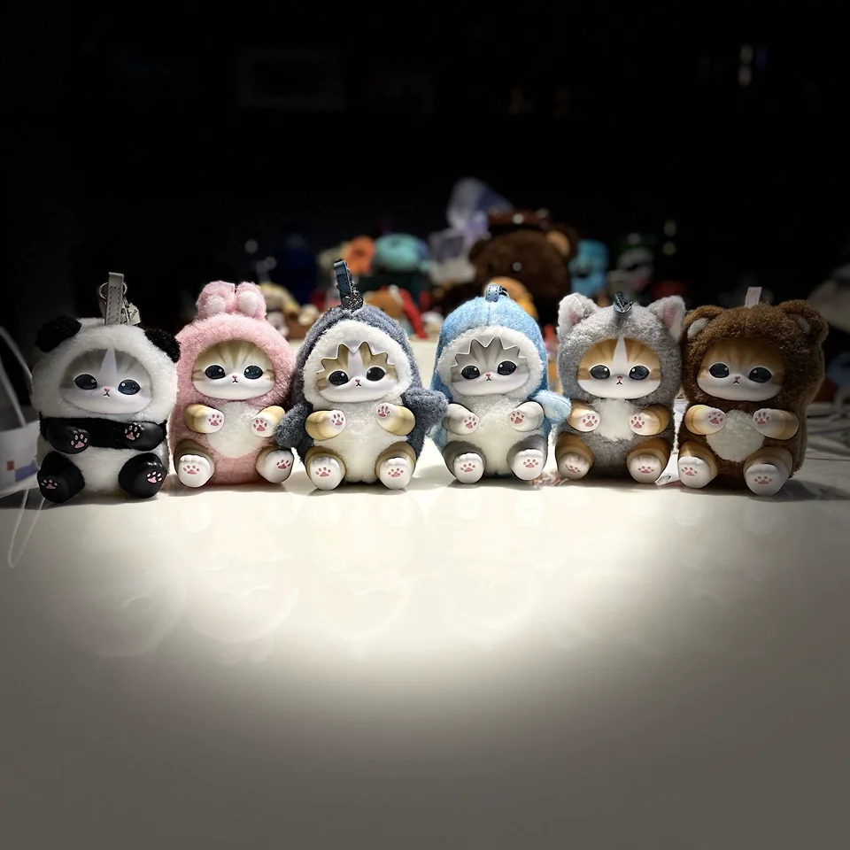 

В наличии, натуральная Mofusand Fortune Sandy Sparkling Shark Cat, виниловая кукла, слепая коробка, игрушки, загадочные коробки, подвеска, декор, подарок на день рождения