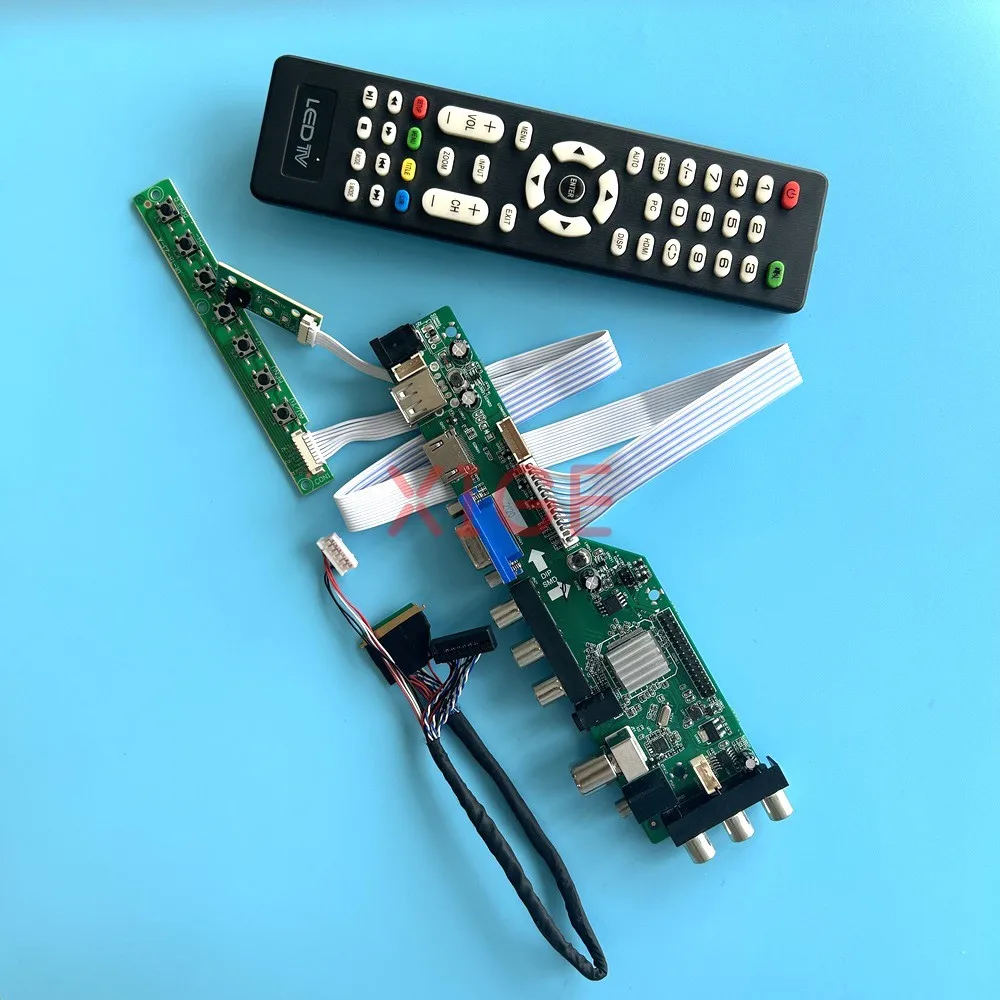 

For LTN156AT19-001 LTN156AT20-H01 Driver Controller Board 15.6" AV/USB/DHMI/VGA 1366x768 40Pin LVDS Laptop Panel DVB-C/T Kit DIY