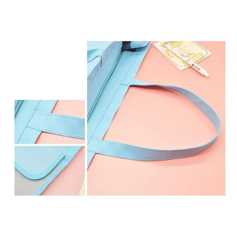 Document Bag Tote Document Pouch File Bag With Handle Large Capacity Portable Document Storage Handbag For Documents Maps News