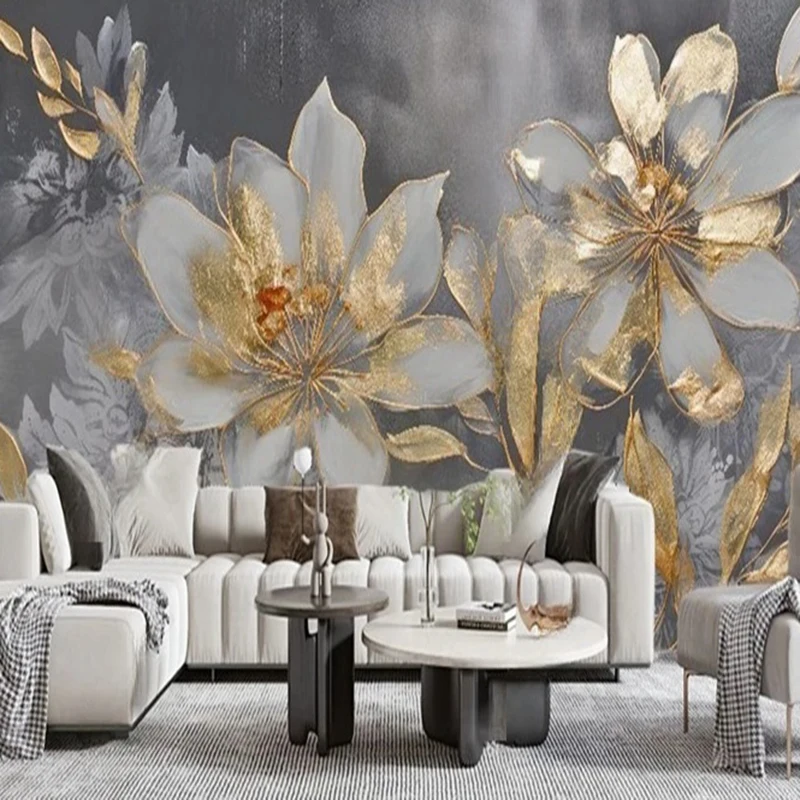 Custom Wallpaper Modern Hand Painted Flower Abstract Art Murals Living Room TV Sofa Bedroom Home Decor Papel De Parede 3D