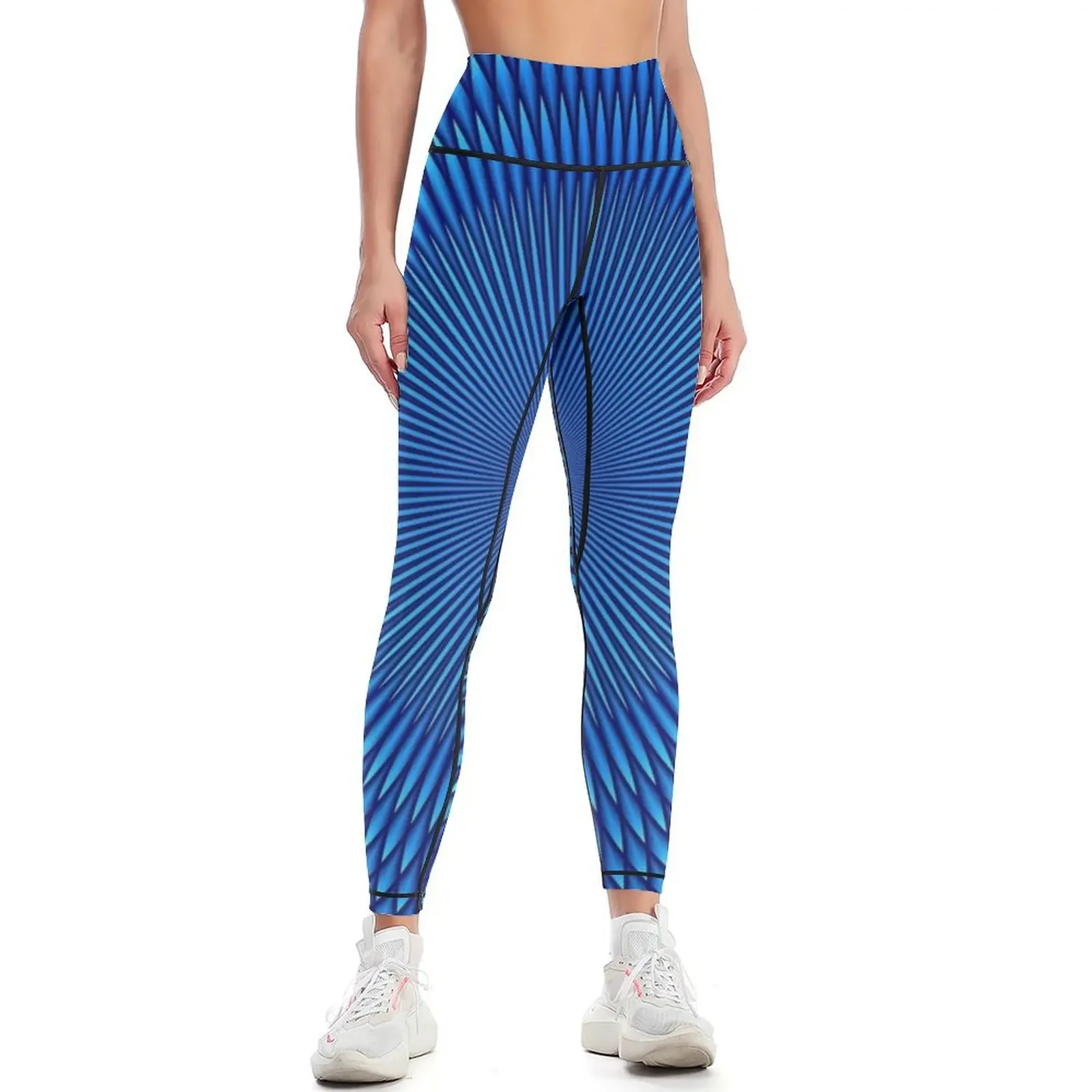 

Optical Illusion Blue Face Mask, Shower Curtains, Shirts & More Leggings harem pants workout clothes for Womens Leggings