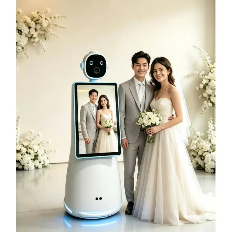 Remote Controlled Robotic Photo Booth for Wedding Celebration Parties Event Rental Supplier Business Use