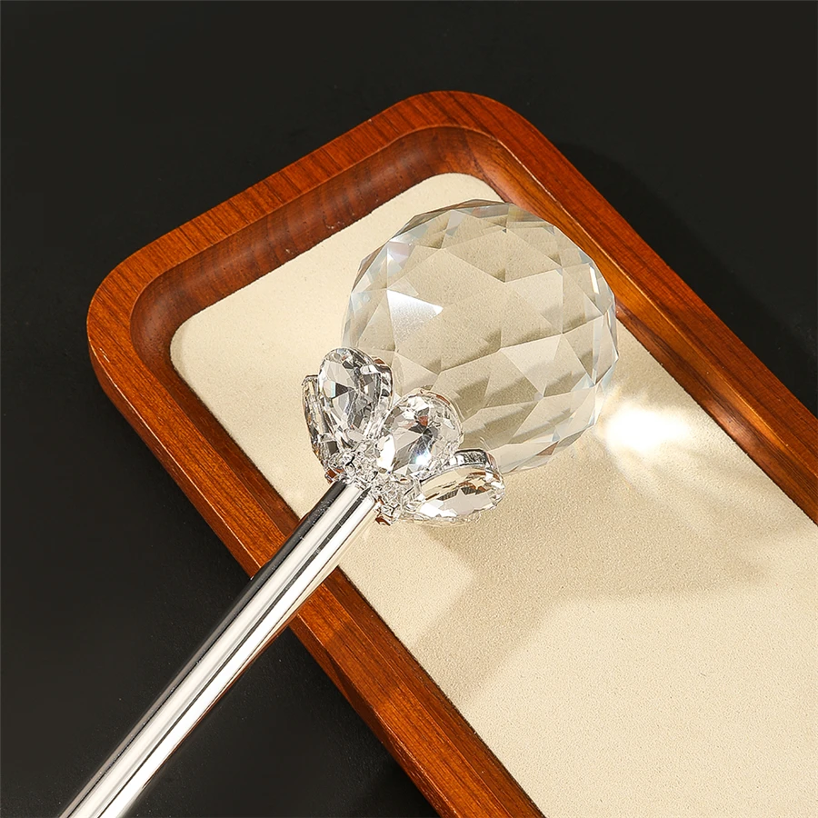 

Bling Crystal Scepter Wand Tiara and Crowns Sceptre King Queen Wedding Pageant Party Costumes Handheld Props