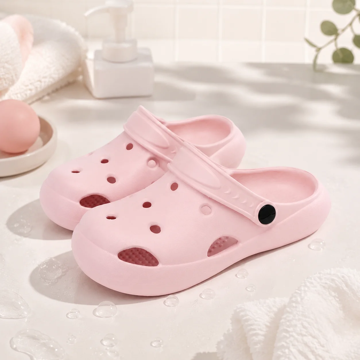 Kids Summer Clogs Boys Girls Non Slip Light Sandals Breathable Student Beach Slides Outdoor Seaside Daily Walking Casual Shoes