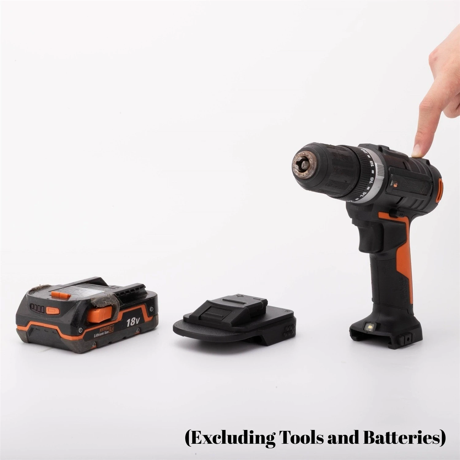 Converter Adapter for Ridgid /AEG 18V Li-ion Batteries to Worx 20V 4PIN Power Tool (Excluding Tools and Batteries)