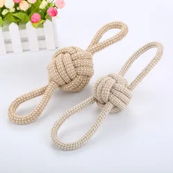 2021Dog Toy Cotton Rope Ball Dog Molars Cotton Rope Pet Interactive Toy Jaw Exerciser Chew Molar Bite Chew Ball Puppy Toys