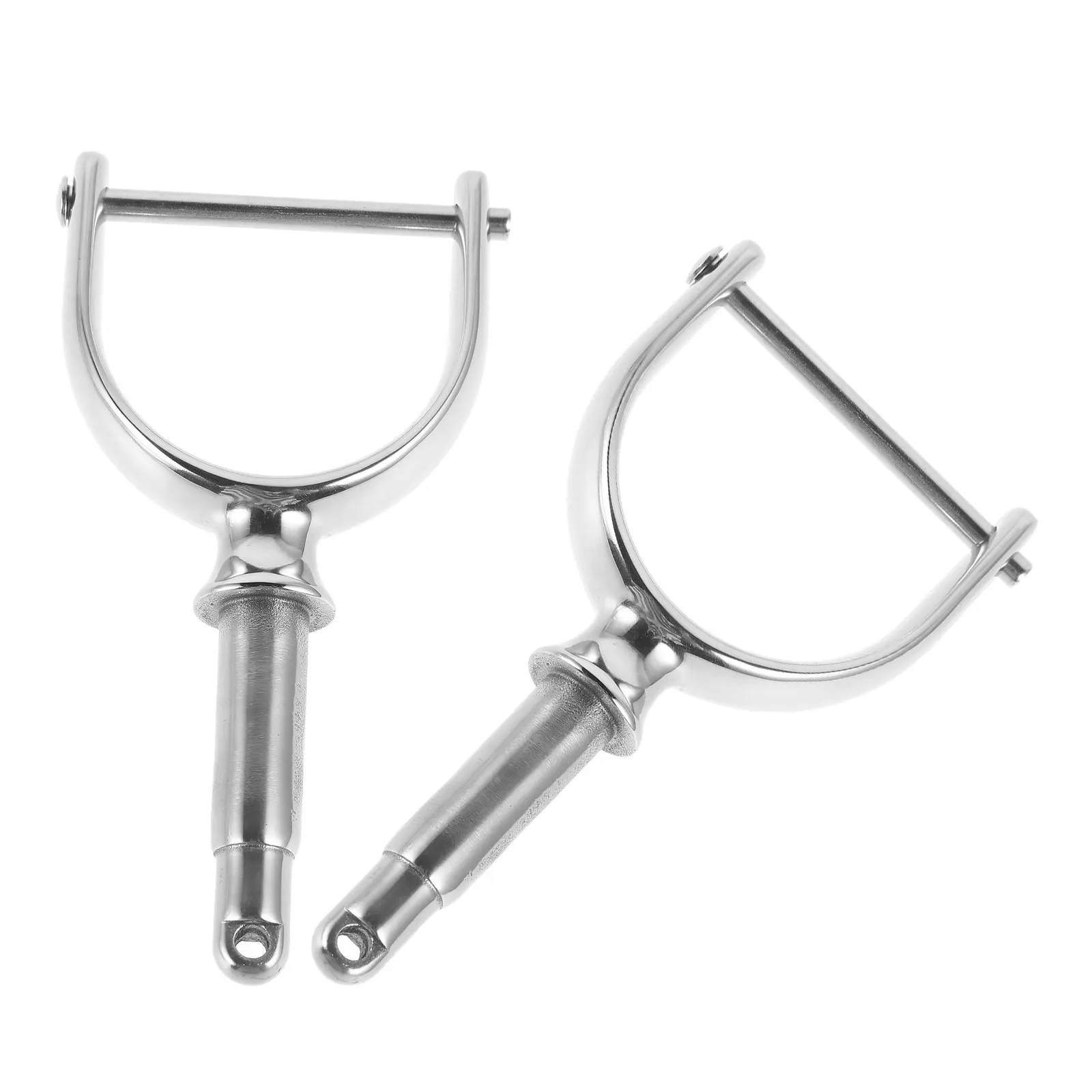 2Pcs Marine Grade Stainless Steel Oarlocks Heavy Duty Oar Lock Brackets for Yacht Drift Boat Row Boat Oarlock Sockets Side Mount