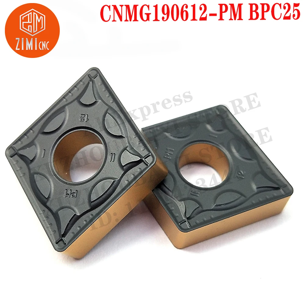 

CNMG190612-PM BPC25 CNMG 190612 Carbide Inserts Turning Tools mechanical CNC Tools Cutter Lathe Blades cutting tools metal lathe