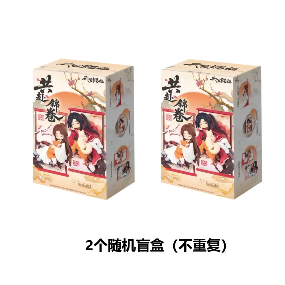 Nieuwe originele Heaven Officials Blessing TGCF Scroll Series Blind Box magnetische sticker Xie Lian Hua Cheng figuur merchandise speelgoed cadeau