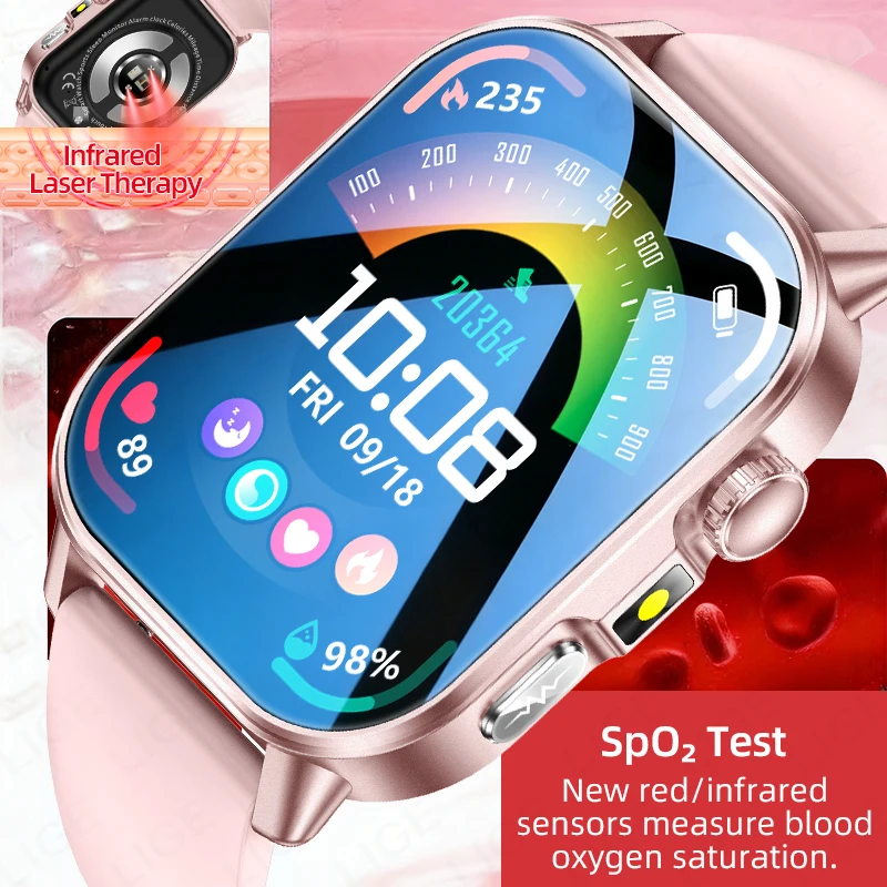 

Умные часы LIGE ECG+PPG для диагностики здоровья, анализ состояния организма, уровень кислорода в крови, липиды, мочевая кислота, трекер здоровья для женщин, новые умные часы.