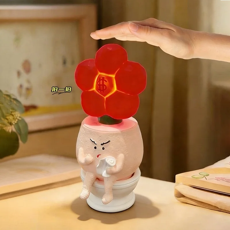 Lustiges Toiletten-Nachtlicht, Ornament, kreative niedliche Schlafzimmerbeleuchtung, Vorratsglas, Büro, Arbeitszimmer, rosa Raumdekoration, Umgebungsbeleuchtung