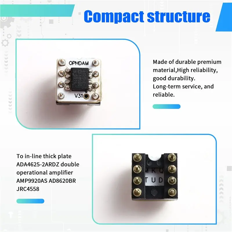 To In-Line Thick Plate ADA4625-2ARDZ Double Operational Amplifier 4625-2 For AMP9920AS AD8620BR JRC4558