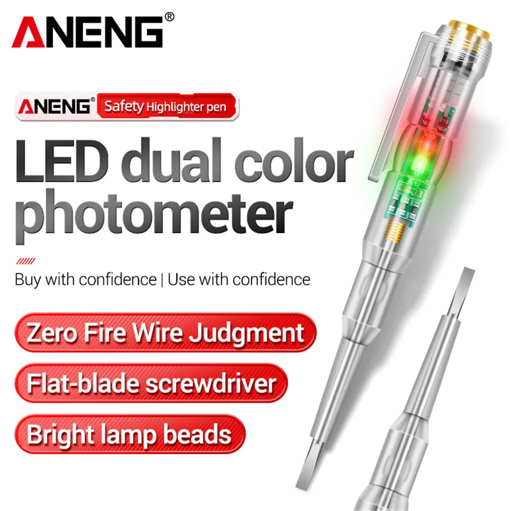 ANENG B12 voltage detector test Pen Induced Electric Screwdriver Probe Zero Live Wire Detection Sensor household tester