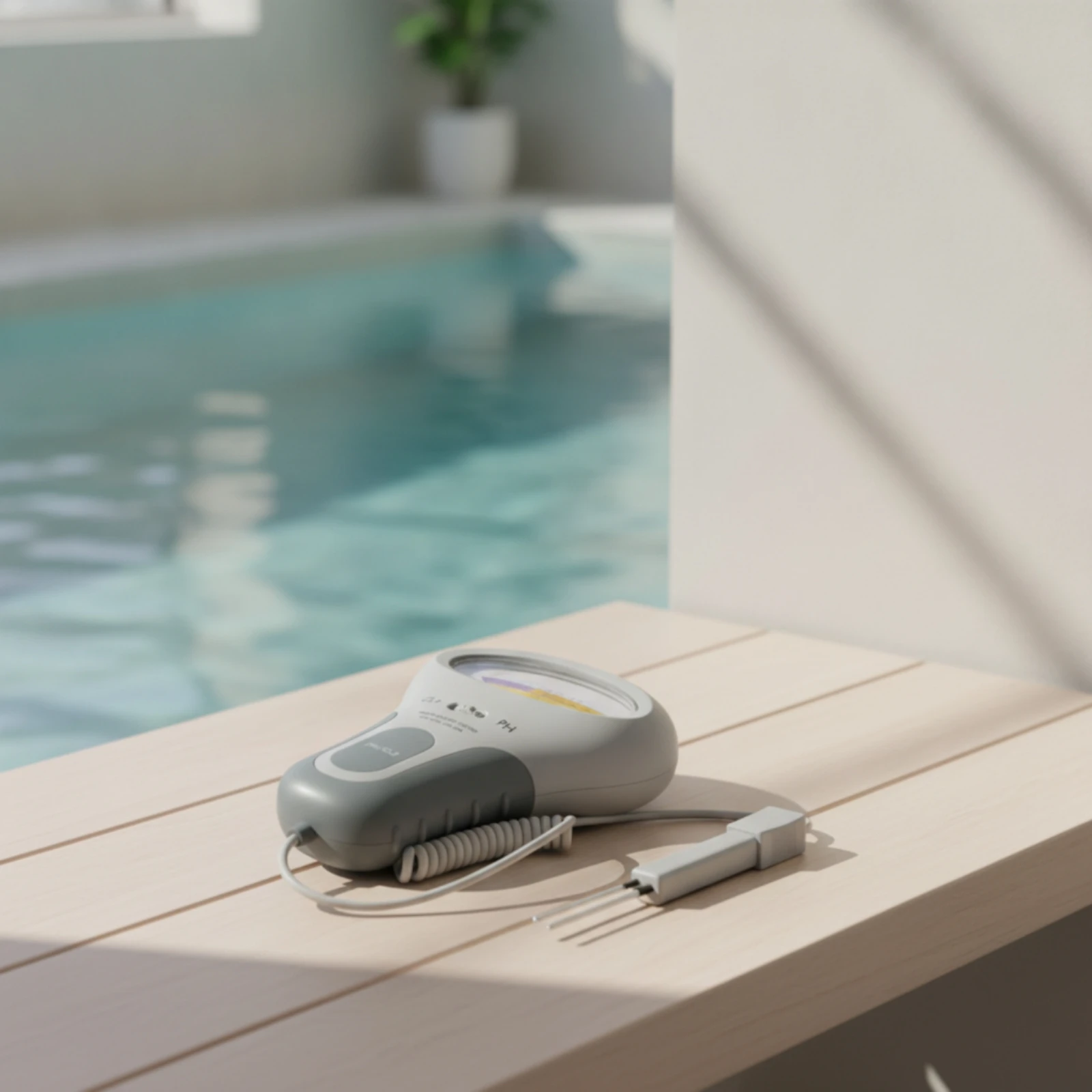 pH and Cl2 Tester with Sensor Two Scale Pool Water Tester with Sensor Analog Pool Monitor Manual pH and Chlorine Meter Accurate