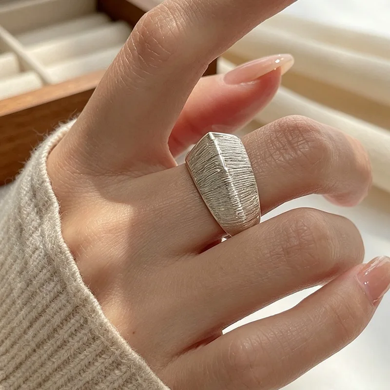 GANPUP Vintage Einfacher Matter Kleiner Pferde-Fingerring, Verstellbar, für Frauen, Koreanische Mode, Neuer Schmuck, Geschenk für Party und Urlaub – Detail 10