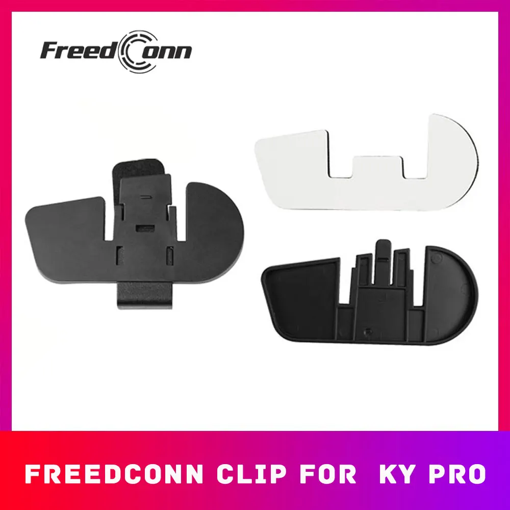 Freedconn KY Pro Bluetooth Helmet Headset intercom Clip Mount Glue Base easy Installation