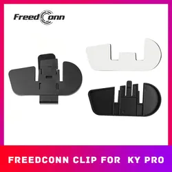 Freedconn KY Pro auriculares Bluetooth para casco, intercomunicador, Clip de montaje, Base de pegamento, fácil instalación