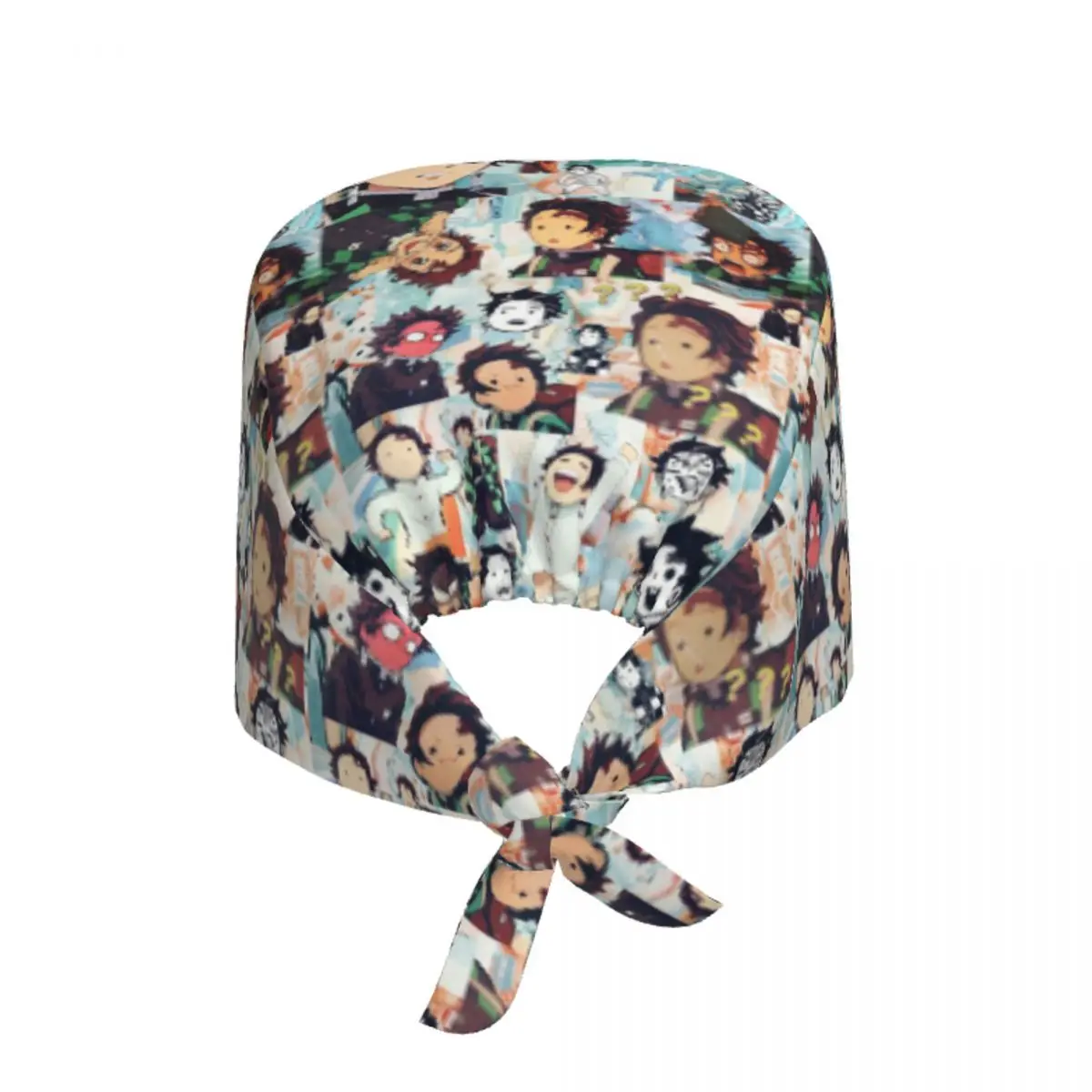 Gorro de trabajo de limpieza personalizado Demones S-Slayer, gorro exfoliante cómodo para hombres y mujeres, gorro quirúrgico, gorro exfoliante para enfermera para dentista