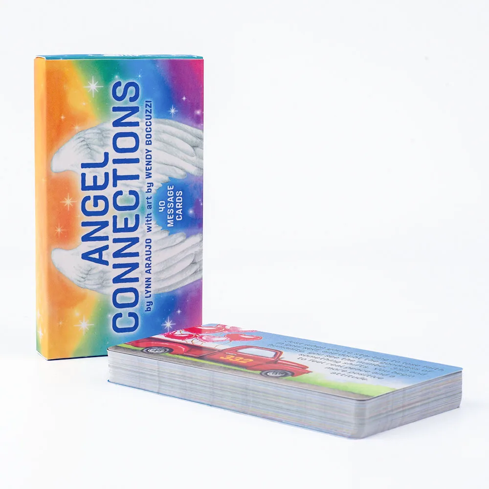 Angel Connections 40 Message Cards 11*6Cm  English Visions Divination Edition Deck Board Playing Games