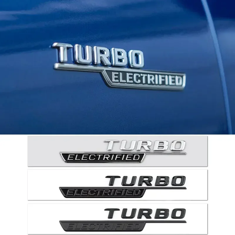 

Car Body Side Emblem Sticker Fender Nameplate Badge Decal for Mercedes Benz TURBO ELECTRIFIED W203 W205 GLK GLA CLS SLK ML A200
