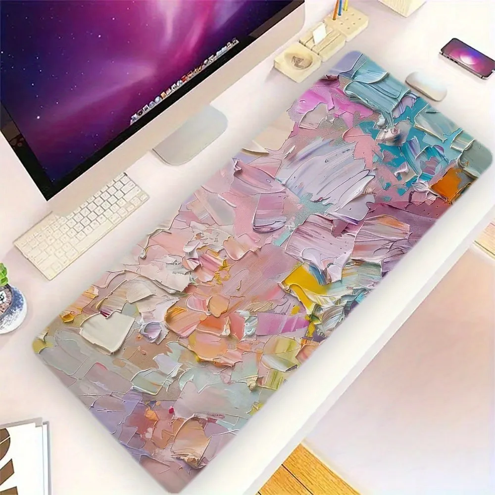 Gaming-Mauspad mit rutschfester Unterseite und dicker Oberfläche, Handgelenkauflage, Tastaturunterlage, Mausmatte, Mausunterlage