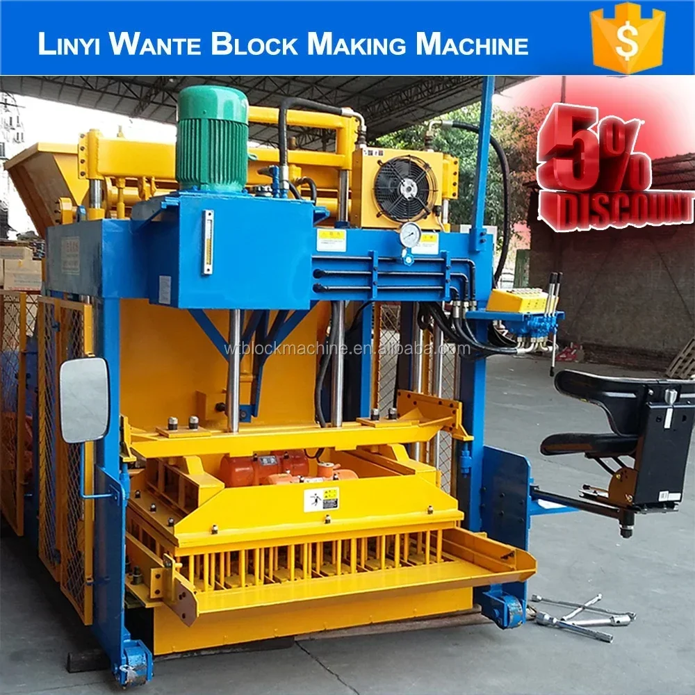 رائجة البيع WT12-15 ماكينة تصنيع بلوك الطوب المتنقلة الأوتوماتيكية ماكينات الطوب للبيع