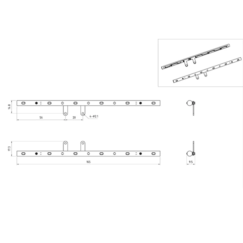 Lesu Side Skirts Lamp Led Marker Lights For Diy 1/14 Tamiyaya Tractor Truck Upgraded Part For TOUCAN RC HOBBY Remote Control Car