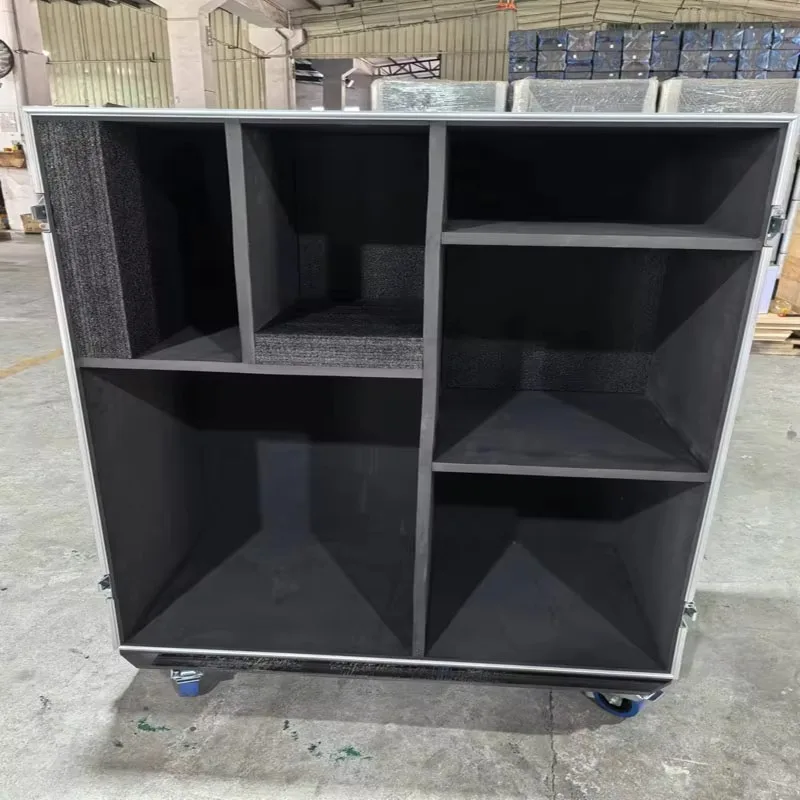 

X-BASON Portable Large Case Drum Vault Road Case Aluminum Music Gear Storage Case with Road Sticks