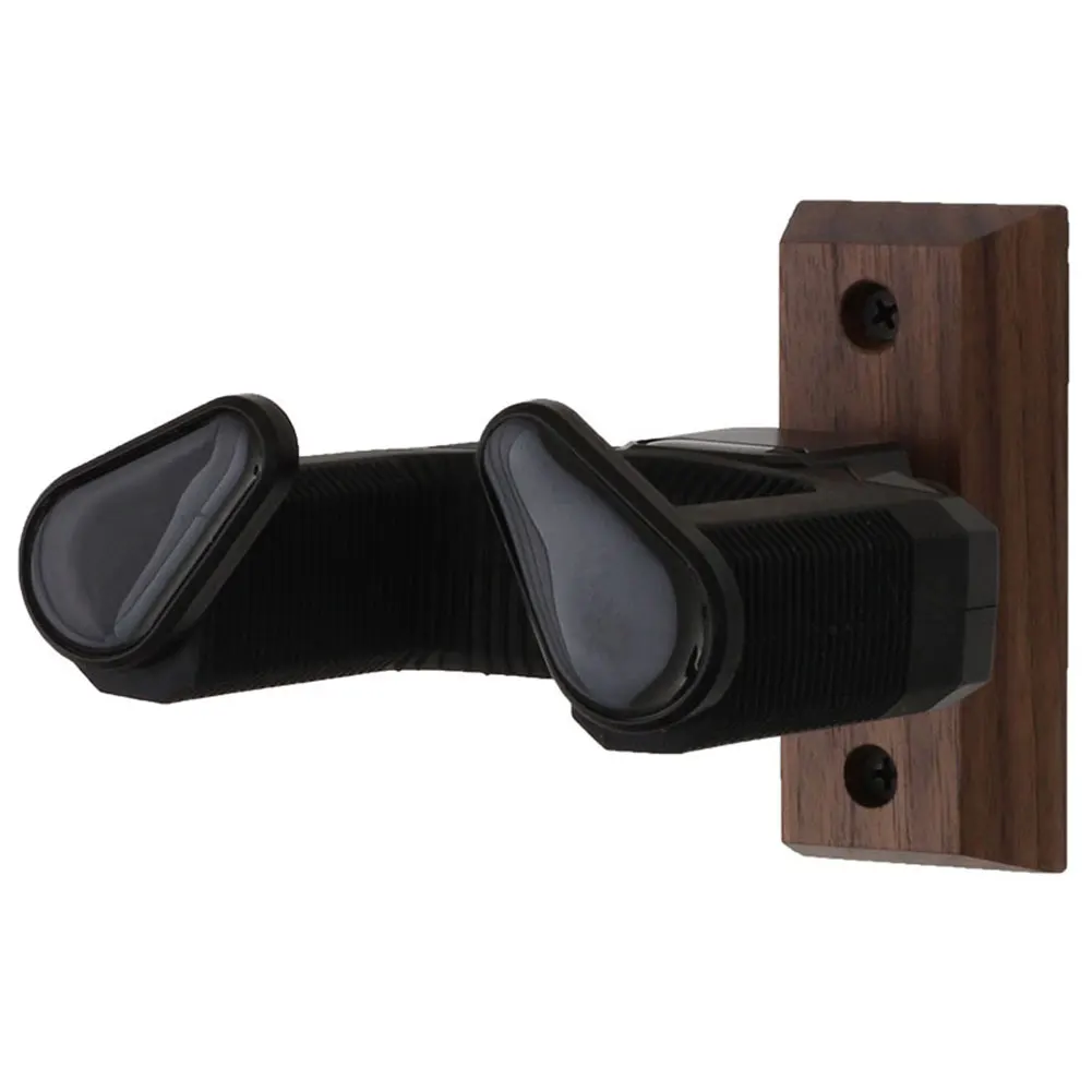 Wooden Guitar Hanger Hook Non-Slip Wall Mount Holder Universal Guitar Display Bracket for Electric Guitar Ukulele Bass