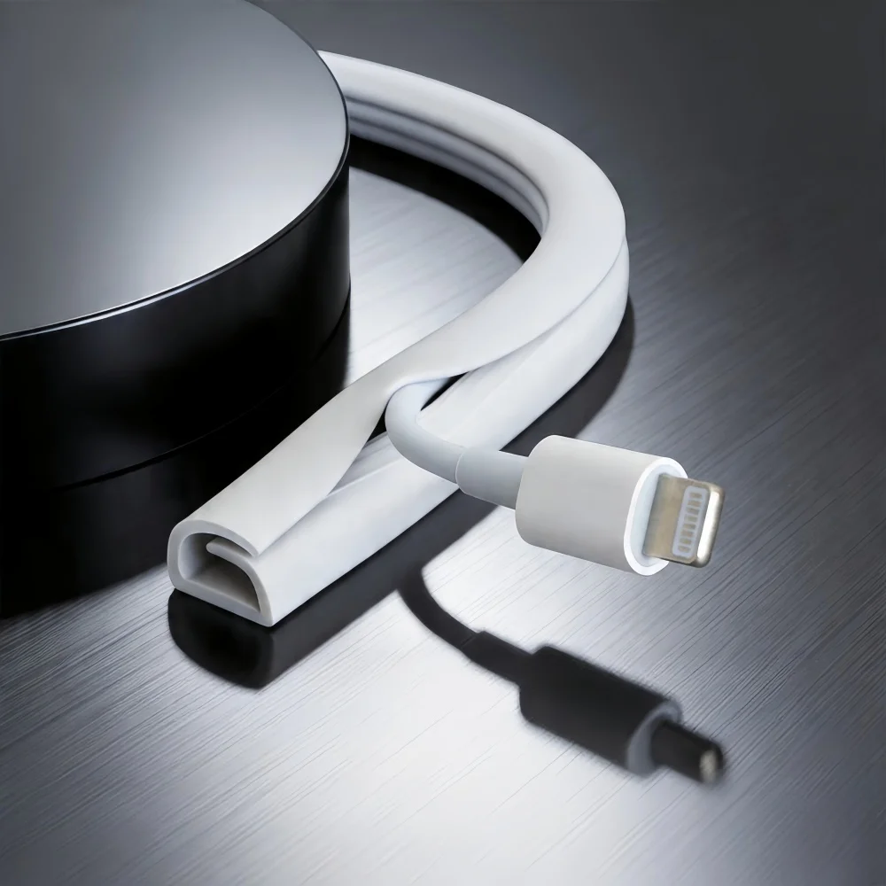 1PC Self-Adhesive Cable Protection Conduit — Suitable for Wall and Floor Cable Management, Easy To Install