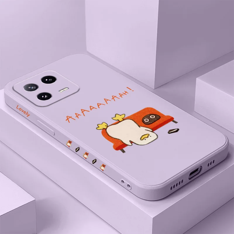 

Dynamic Duck Phone Case For Xiaomi Mi 15 14 14T 13 13T 12 12X 12T 12S 11 11T 10 10T 9 9T Pro Lite Liquid Silicone Cover