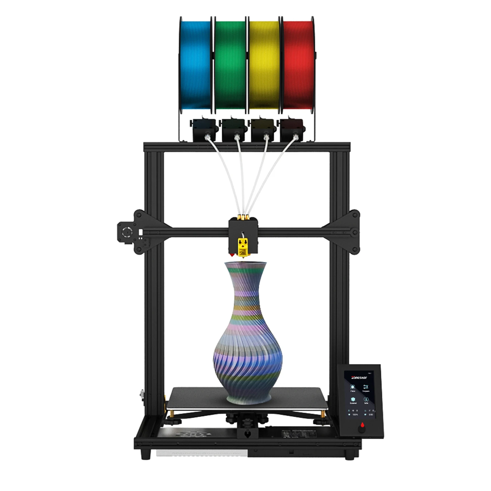 Junbo MTNⅢ PRO MODEL ZONESTAR Z8PM4 PRO FDM 3D Printer 300x300x400mm Build Area 4-IN-1