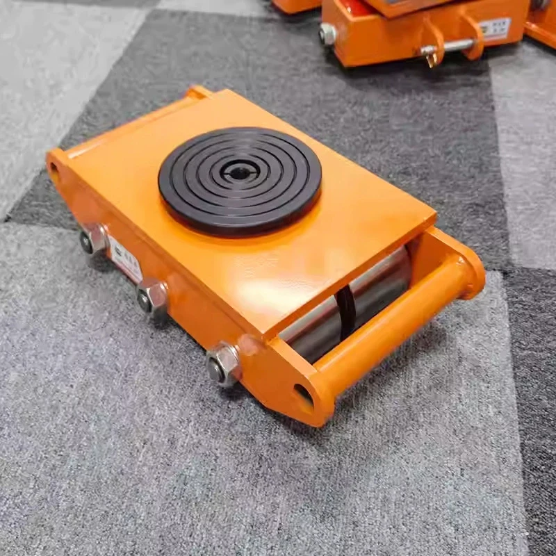 Straight Moving Transport Tank Trolley Heavy Duty Universal Cargo Dolly Steel Rubber Wheel Factory Workshop Handling Transport