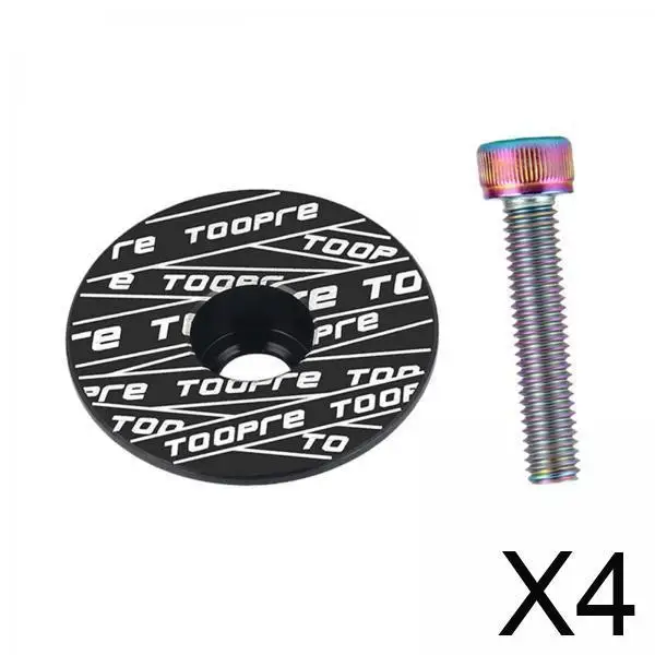 

Bicycle Headset Top Hat Aluminum Alloy Stem Cap MTB Accessories Bike Head Parts Cover for Road Cycling