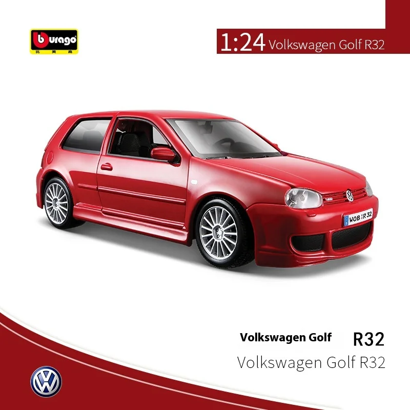Nieuw Op Voorraad Maisto 1:24 Volkswagen Golf R32 Simulatie Legering Miniatuur Gegoten Auto Model Ornament Jongen Gift Aangepaste Speelgoed gift
