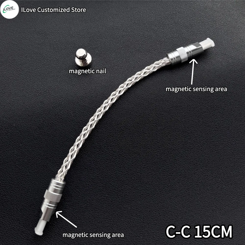 15cm USB-C to USB-C Crystal Copper Keyboard Cable