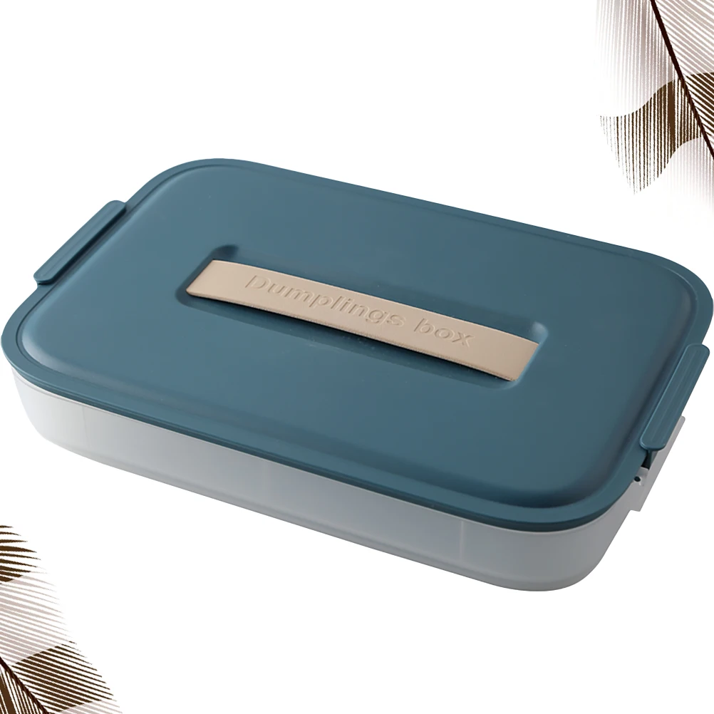 

Food Containers Quick Dumpling Box Storage Boxes Refrigerator Crisper Blue