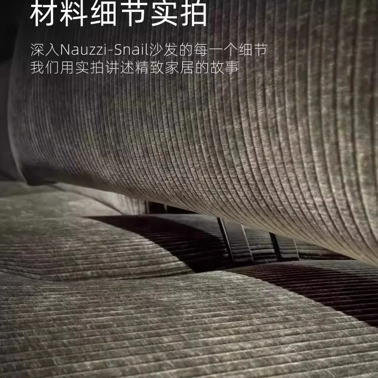 Snail sofa Milan Italian minimalist curved backrest adjustable modern simple wind sofa living room villa sofa