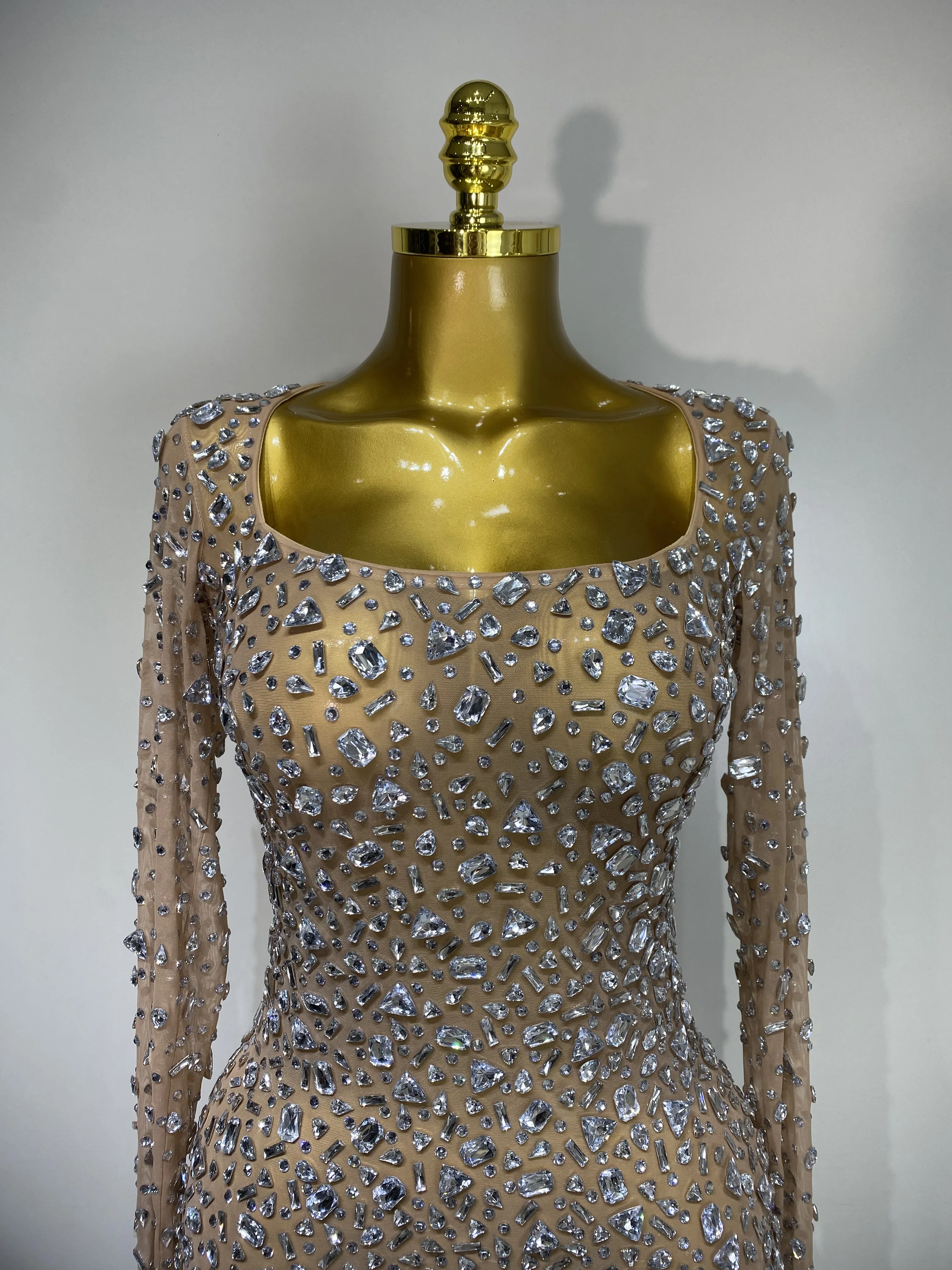 Sparkling Diamond Elegant Party Short Dress Celebrity Evening Party Prom  Dress Nightclub Stage Outfit Luxury Birthday Dress - AliExpress 200000345