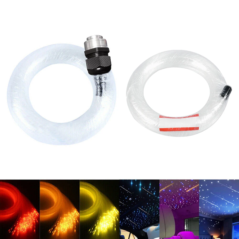 16W Twinkle RGBW Fiber Optic Star Ceiling Lights Kit Smart APP Sound Control LED Engine for Car Starry Sky Fiber Optic Light LED