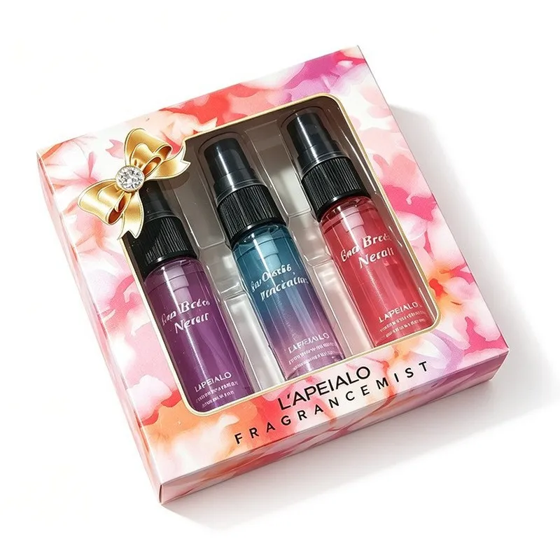 Mini Home Fragrance Mist Gift Box 3Pcs Portable Room Air Freshener Spray For Wardrobe Bedroom Drawer Household Aroma De view 5