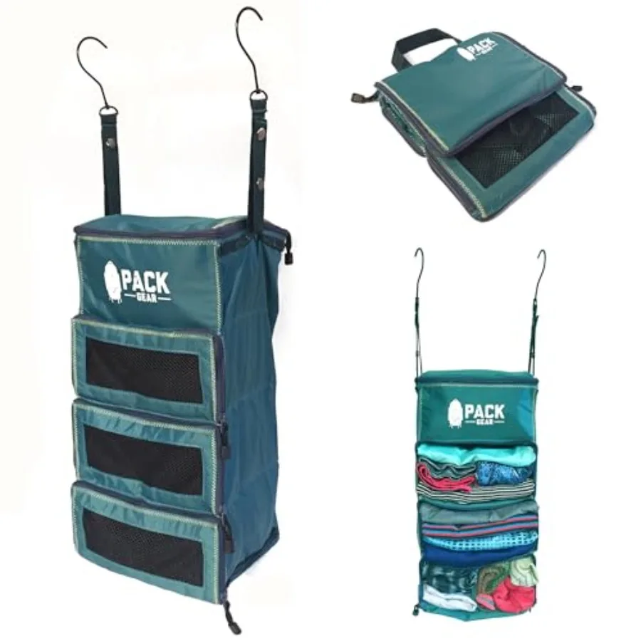 

Hanging Carry-On Organizer - Our Standard Hanging Luggage Organizer Fits Any Carry On - Our Packing Cubes For Travel Use Mesh W