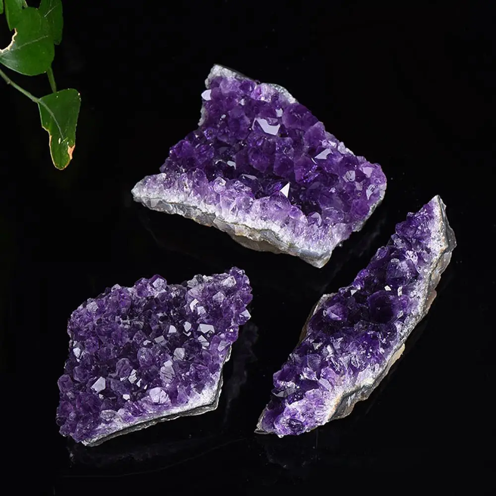 Mineral Crafts Ornament Home Decoration Amethyst Crystal Cluster Quartz Healing Stones