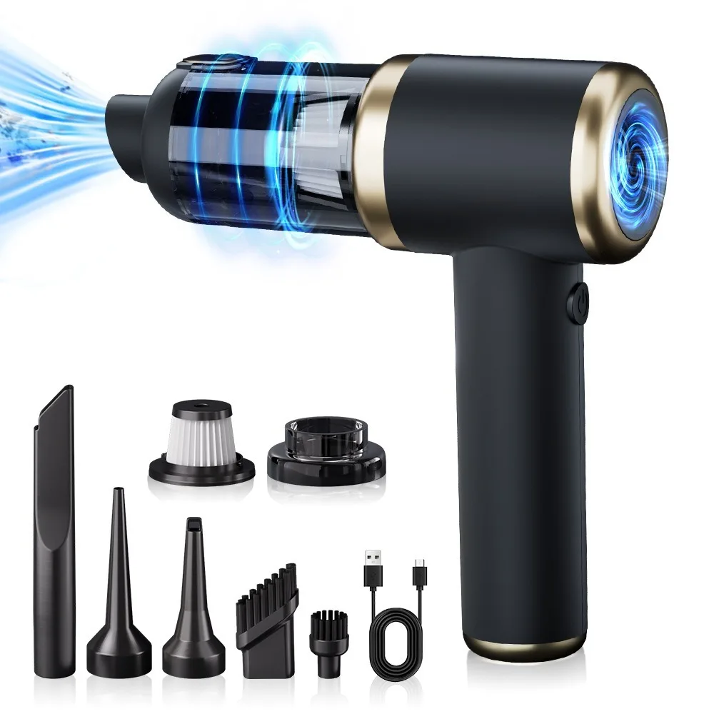 Powerful Wireless Car Vacuum Cleaner 4000mAh Large Capacity Battery Blow and Suck Car Accessory Dual-purpose Car and Home